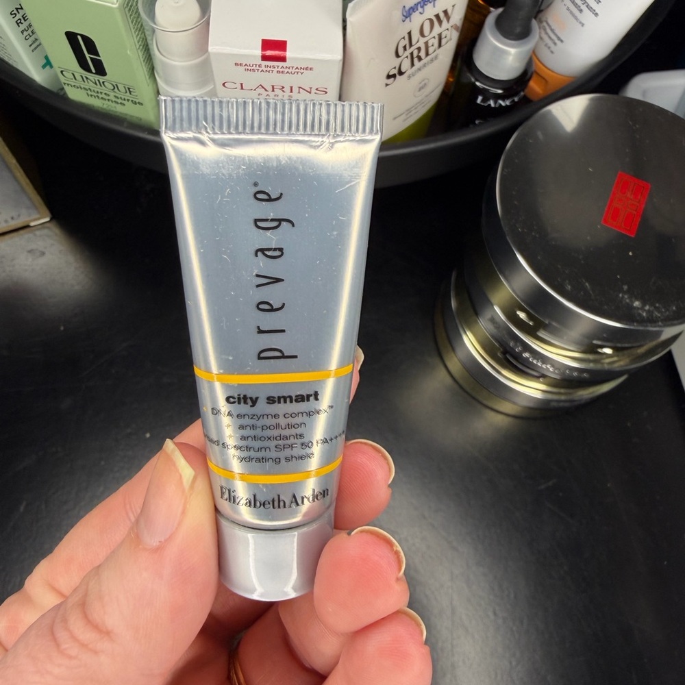 Elizabeth Arden Prevage City Smart with Silver and Yellow